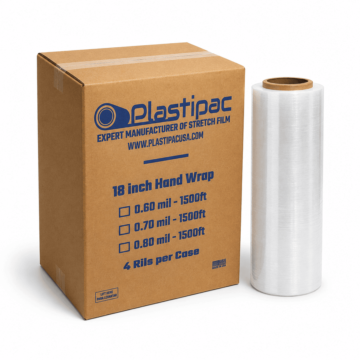STRETCH FILM 18" X 60 GA X 1000FT Packaging Box